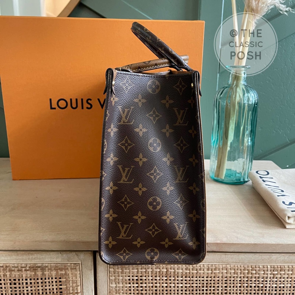❌SOLD❌EUC Louis Vuitton OTG On the Go MM Monogram Reverse Bag Tote - Picture 3 of 15